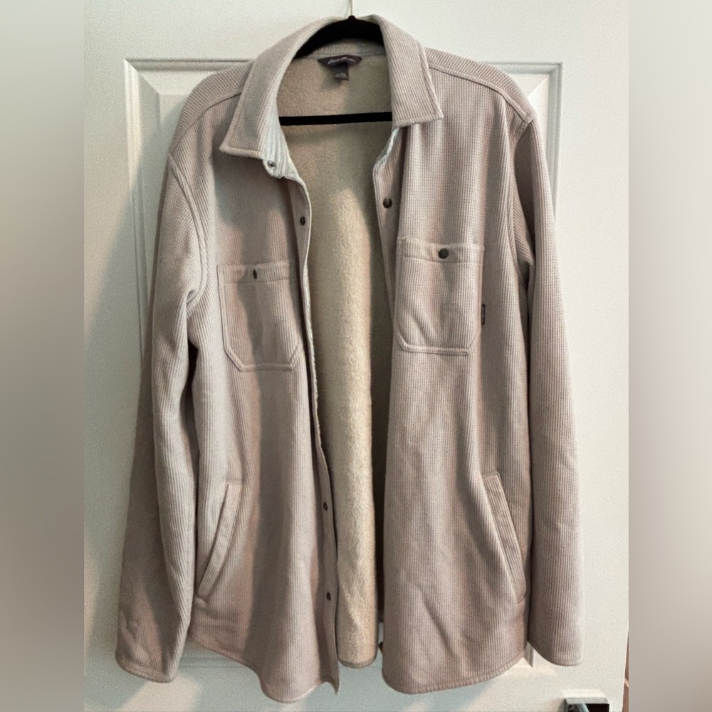 Eddie Bauer Gray Lightweight Shirt Jacket